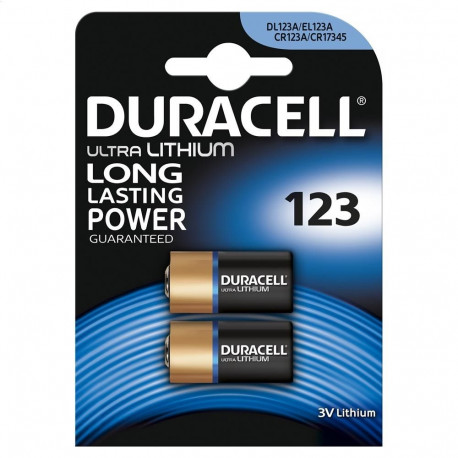 DURACELL BATTERY ULTRA LITHIUM FOTO CR123A BLISTER*2