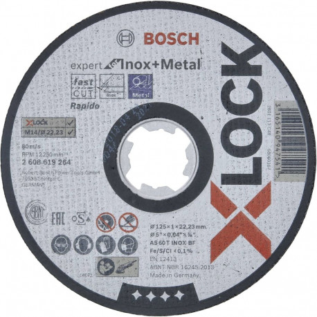 Bosch X-LOCK Cutting Disc INOX 125x1mm