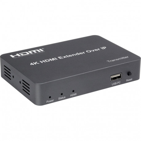 PremiumCord HDMI extender + USB, 150m, over IP, uncompressed and zero latency