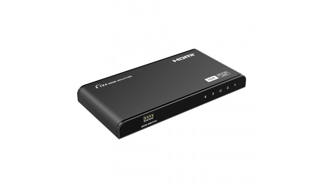 PremiumCord HDMI 2.0 splitter 1-4 Ports, 4K x 2K/60Hz, FULL HD, 3D, black