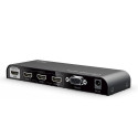 PremiumCord 4Kx2K@60Hz HDMI switch 3:1 metal with remote control and power adapter