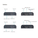 PremiumCord HDMI extender + USB, 120m, over LAN, uncompressed and zero latency PremiumCord HDMI extender + USB, 120m, over LAN, uncompressed and zero latency