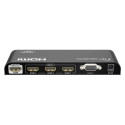 PremiumCord 4Kx2K@60Hz HDMI switch 3:1 metal with remote control and power adapter