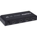 PremiumCord HDMI switch 3:1 metal with remote control and power adapter