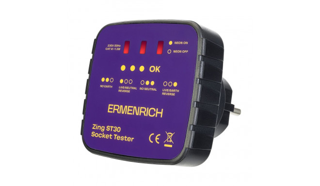 Pistikupesa tester Ermenrich Zing ST30