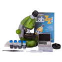 Mikroskops bērniem, Levenhuk LabZZ M101 Lime, 40x-640x, ar Eksperimenta komplektu