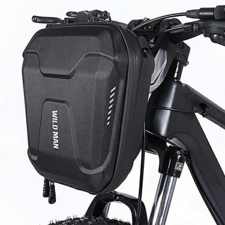 WILDMAN traveling bag for bike handlebars with zipper E8 3L black