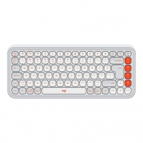 LOGITECH POP ICON KEYS - helebeež (US) klaviatuur