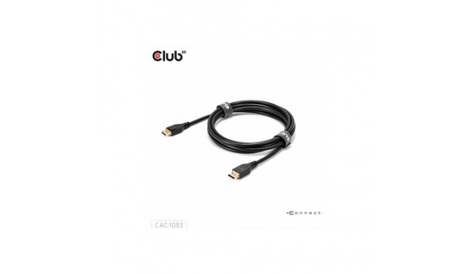 Club 3D DisplayPort 2.1 DP54 VESA sertifitseeritud kaabel 8K120Hz 3m/ 9.84ft