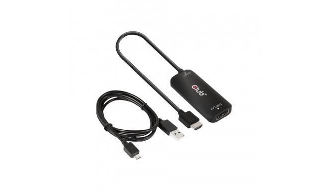 Club 3D HDMI+ Micro USB DisplayPort 4K120Hz või 8K30Hz M/F aktiivne adapter
