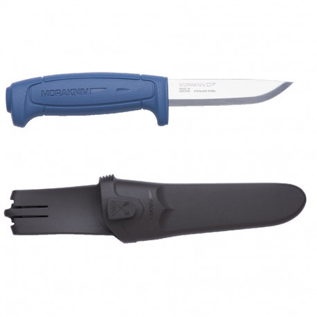 Morakniv Basic 546 Pussnuga – Sinine Käepide, 2.0 mm Roostevaba Teras Tera, Nupuga Tupp