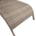 Lamamistool WICKER 73x196xH99cm, cappuccino