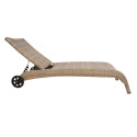 Deck chair WICKER cappuccino