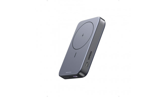 "10000mAh Mini Powerbank Wireless 20W with MagSafe grey"