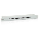 "Equip Patchpanel 16x RJ45 Cat6 19"" FTP 1HE ISO/IEC hellgrau"