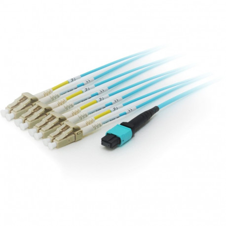 "Equip MTP/LC Trunk Fiber Patch Cord OM4 M/M 15.00m Polybeutel"