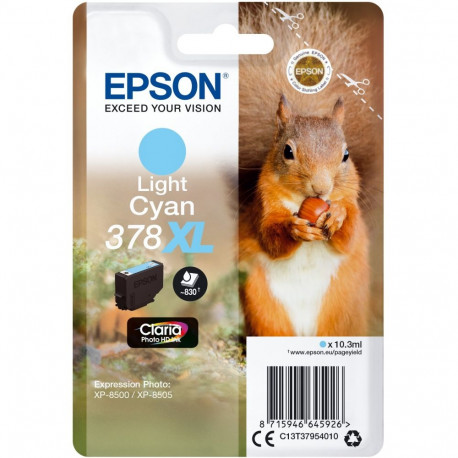 "Epson Tinte 378XL C13T37954010 Hellcyan bis zu 830 Seiten"