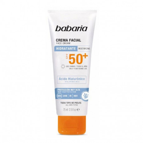 Babaria näokreem niisutav SPF50+ kõigile nahatüüpidele 75ml