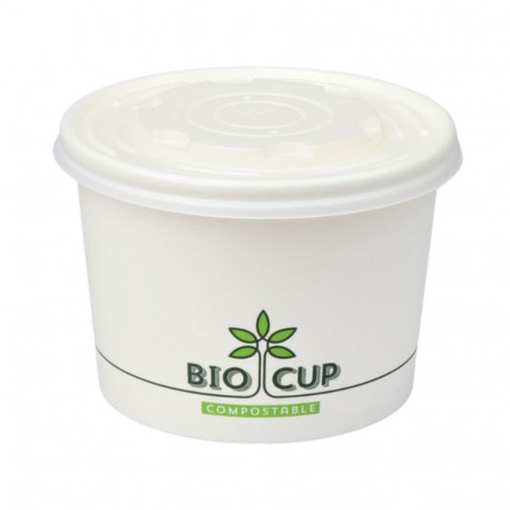 Soup cups 500ml biodegradable in a pack of 25