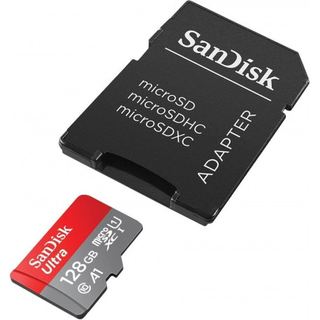SanDisk mälukaart microSDXC 128GB UHS-I + adapter (SDSQUAB-128G-GN6MA)