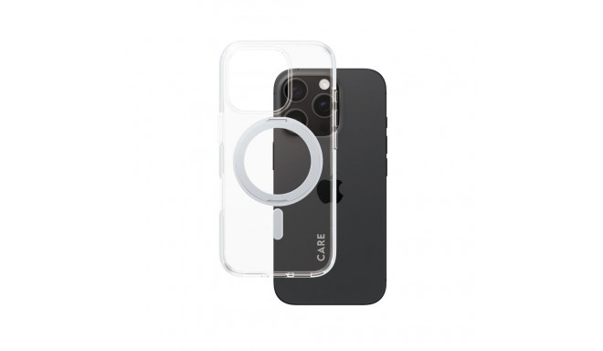 PanzerGlass CARE by ® Feature ümbris läbipaistev hõbedase tugijalaga ja MagSafe iPhone 16 Pro