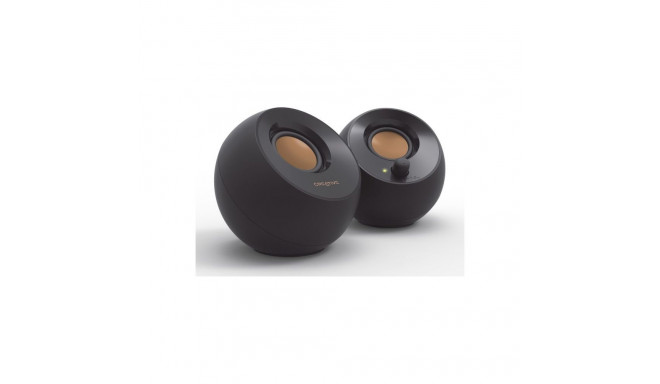 Creative Pebble Black - 2.0 USB Jack