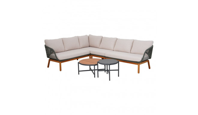 Garden furniture set TUXEDO corner sofa and 2 tables