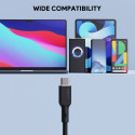 USB-C to USB-C CB-SCC101 Silicone Cable 1m 100W, USB2.0 CB-SCC101 by Aukey Black