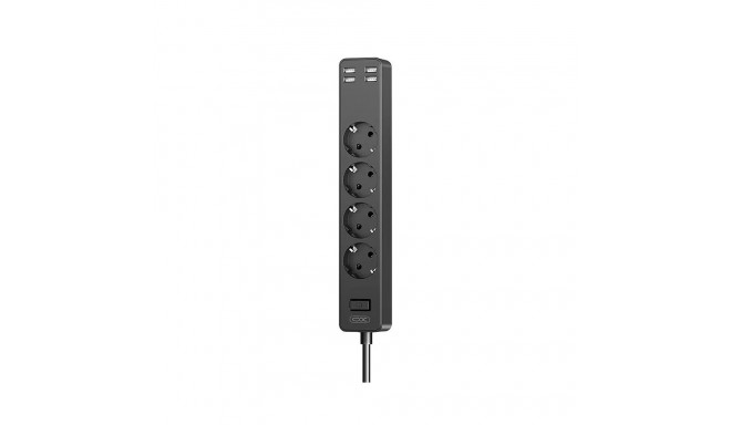 XO WL10 4USB 1.8m power strip (black)