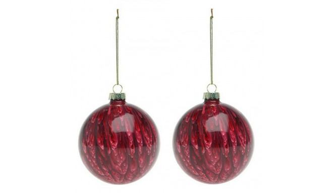 Eglītes rotājumi (2 pcs) 113572 Brūns Sarkans 8 cm (2 gb.)