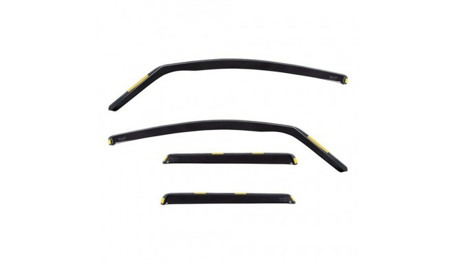 Wind deflector HEKO 12244 4 Pieces Frontal Rear