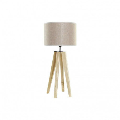 Galda lampa DKD Home Decor Bēšs Koks Brūns 220 V 50 W 30 x 30 x 69 cm