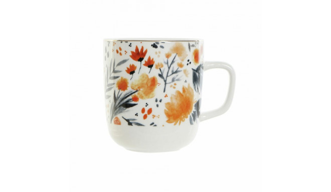 Cup DKD Home Decor Porcelain Blue Orange (380 ml) (12 x 8,5 x 9,5 cm)