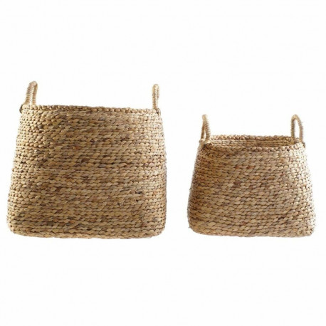 Basket set DKD Home Decor 44 x 44 x 45 cm Natural Brown Boho