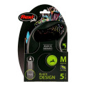 Koerarihm Flexi BLACK DESIGN 5 m Sinine Suurus S