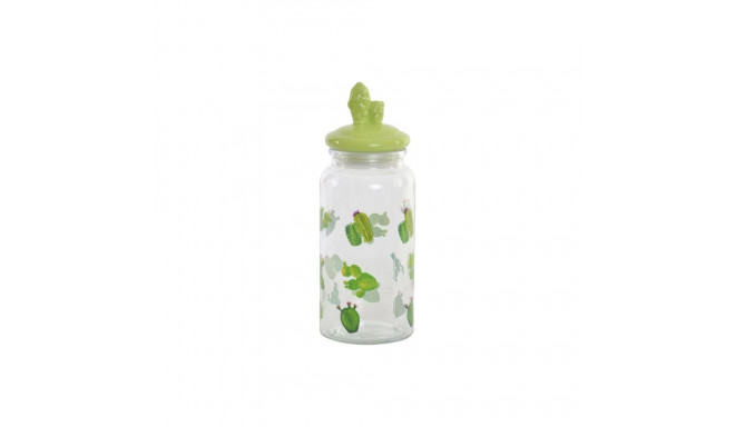 Purk DKD Home Decor Keraamiline Kristall Kaktus PE Boho (1400 ml) (10,5 x 28 cm)