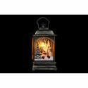 Apgaismojošs dekors DKD Home Decor Ziemassvētki Melns Bronza (7 x 4 x 13,5 cm) (3 gb.)