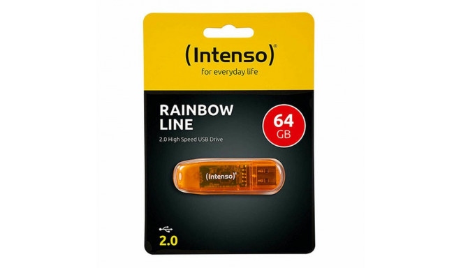 USB stick INTENSO 3502490 USB 2.0 64 GB Orange 64 GB DDR3 SDRAM