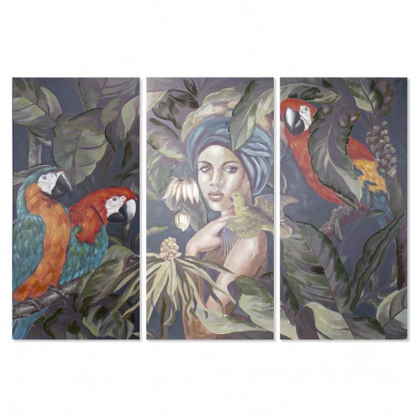 Maal DKD Home Decor 90 x 3 x 190 cm Koloniaalne (3 Ühikut)