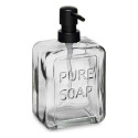Ziepju dozators Pure Soap Stikls Melns Plastmasa 570 ml (6 gb.)