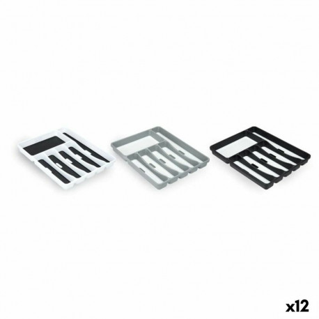 Cutlery Organiser Kinvara CN11979-9 CN11979-9 White Black Grey Natural rubber polypropylene TPR 32,5