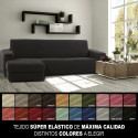 Cover for chaise longue with short left arm Sofaskins NIAGARA 210 - 340 cm - Yellow