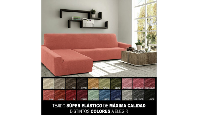 Cover for chaise longue with long left arm Sofaskins NIAGARA 210 - 340 cm - Coral