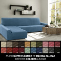 Cover for chaise longue with long left arm Sofaskins NIAGARA 210 - 340 cm - Coral