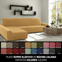 Cover for chaise longue with long left arm Sofaskins NIAGARA 210 - 340 cm - Coral
