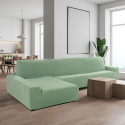Cover for chaise longue with long left arm Sofaskins NIAGARA 210 - 340 cm - Coral