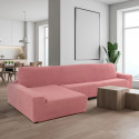 Cover for chaise longue with long left arm Sofaskins NIAGARA 210 - 340 cm - Coral