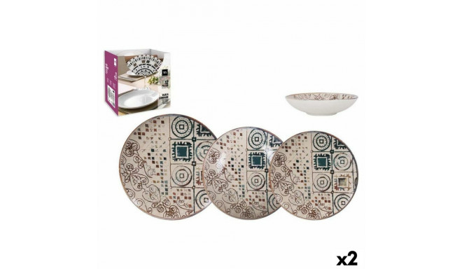 Tableware Inde Creta Porcelain (2 Units)