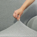 Cover for chaise longue with long left arm Sofaskins NIAGARA 210 - 340 cm - Coral