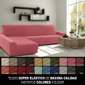 Cover for chaise longue with long left arm Sofaskins NIAGARA 210 - 340 cm - Coral